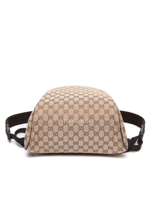 Gucci Beige Brown Monogram Canvas Backpack