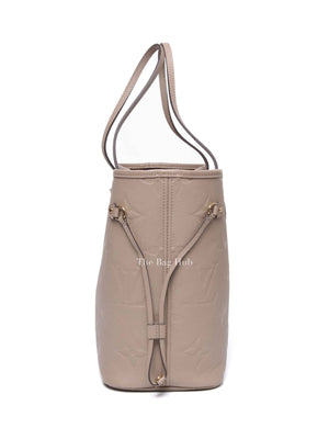 Louis Vuitton Turtledove Leather Empreinte Monogram Giant Neverfull MM Tote Bag
