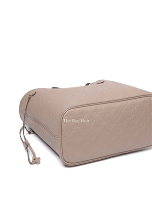 Louis Vuitton Turtledove Leather Empreinte Monogram Giant Neverfull MM Tote Bag