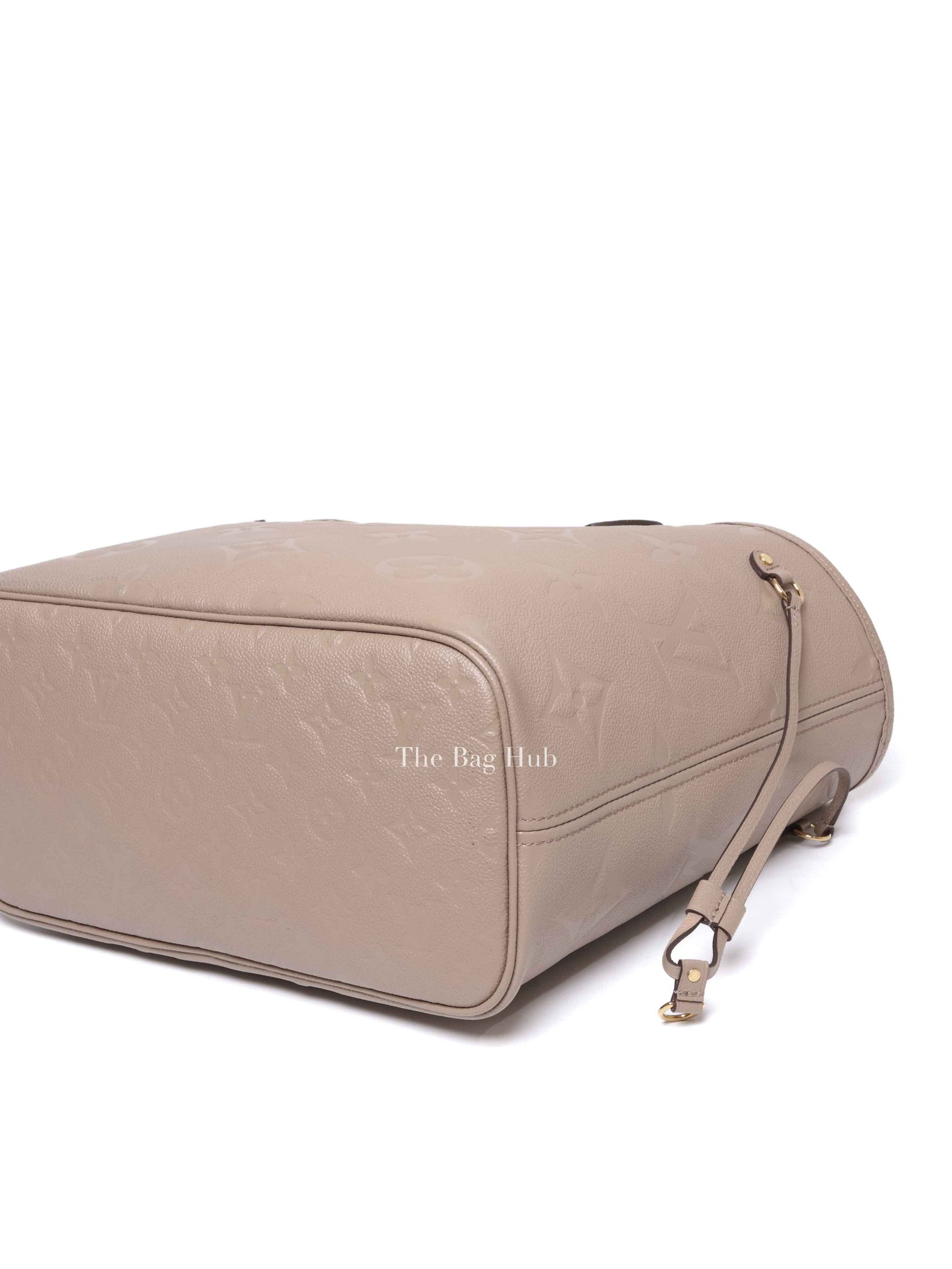 Louis Vuitton Turtledove Leather Empreinte Monogram Giant Neverfull MM Tote Bag