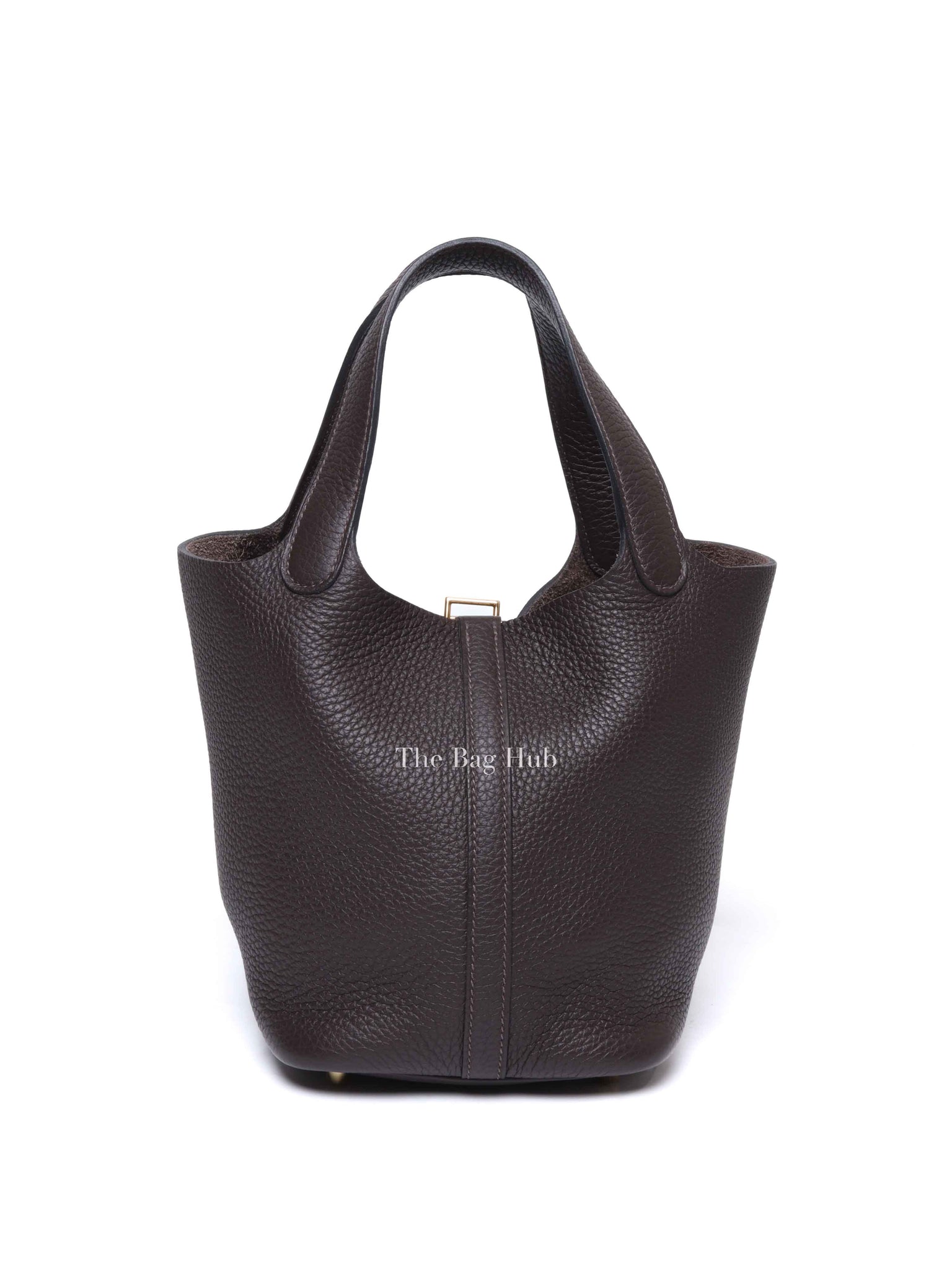 Hermes Ebene Taurillon Clemence Leather Picotin Lock Bag