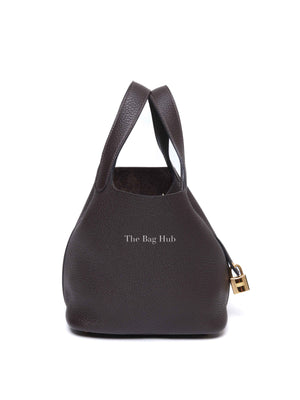 Hermes Ebene Taurillon Clemence Leather Picotin Lock Bag