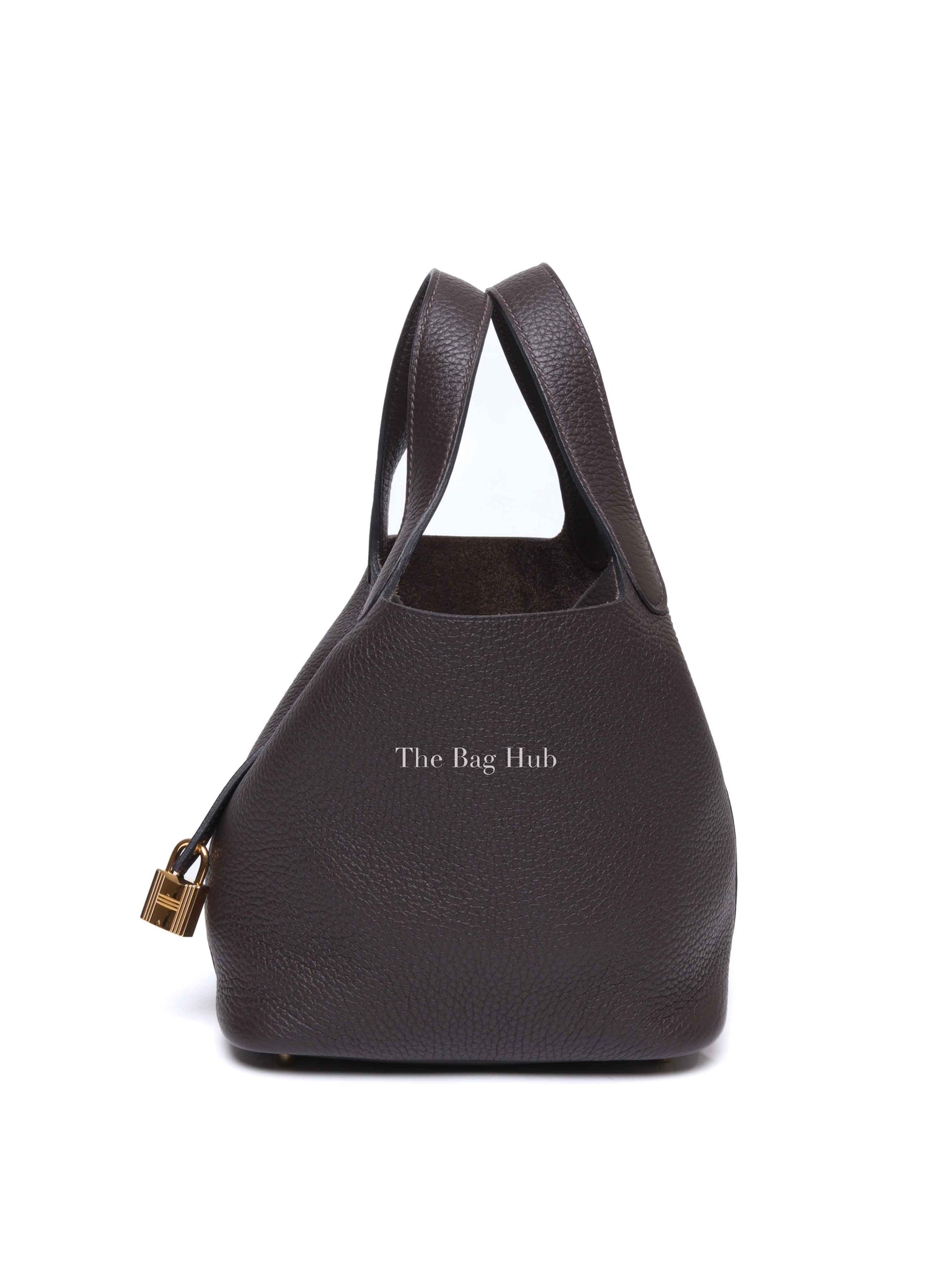 Hermes Ebene Taurillon Clemence Leather Picotin Lock Bag
