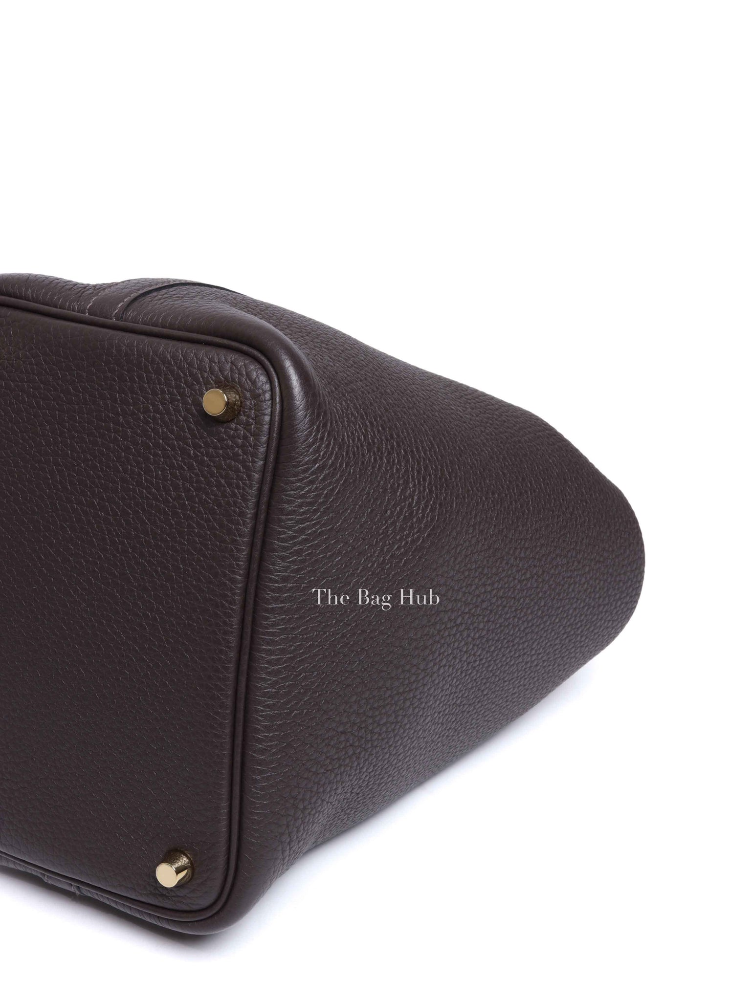 Hermes Ebene Taurillon Clemence Leather Picotin Lock Bag