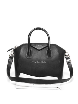 Givenchy Black Grained Leather Small Antigona Bag