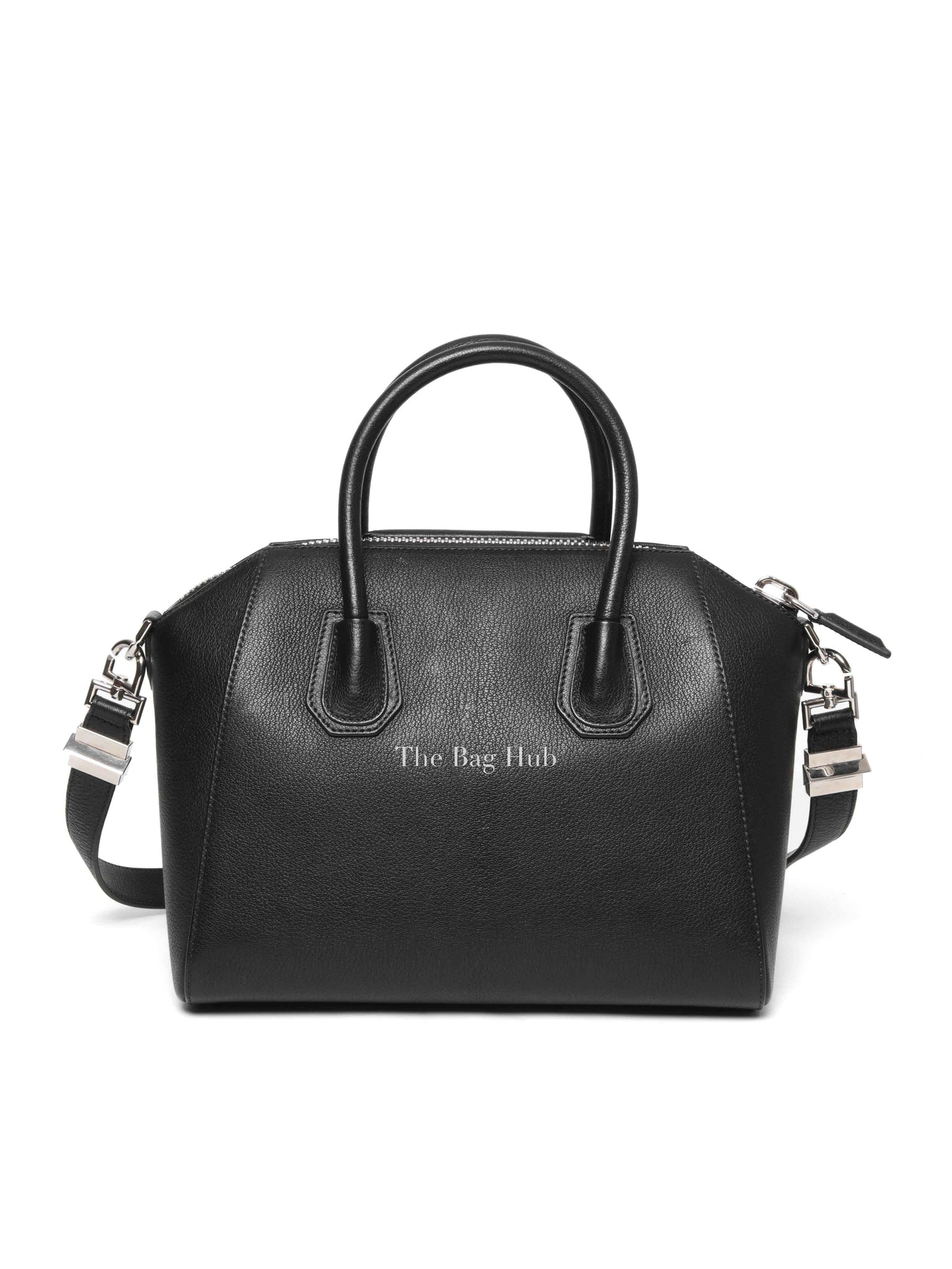 Givenchy Black Grained Leather Small Antigona Bag