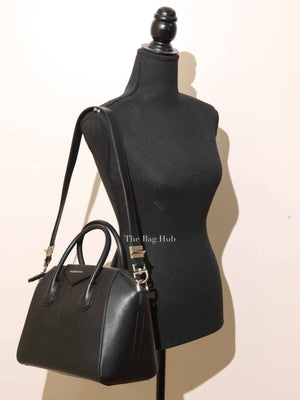 Givenchy Black Grained Leather Small Antigona Bag