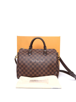 Louis Vuitton Damier Ebene Canvas Speedy Bandouliere 30 Bag