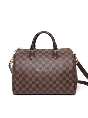 Louis Vuitton Damier Ebene Canvas Speedy Bandouliere 30 Bag