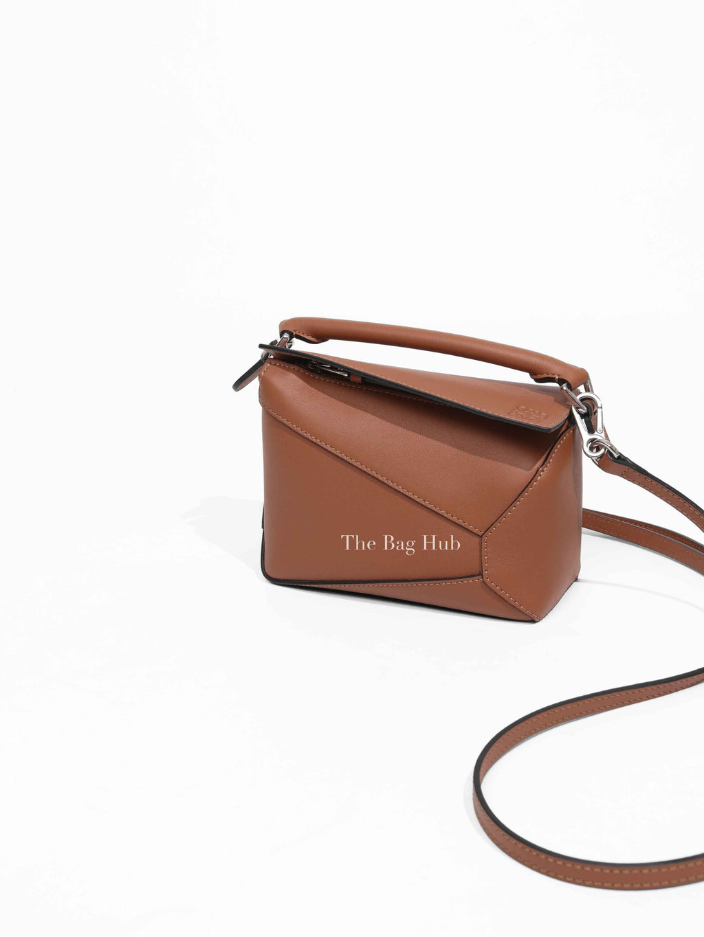 Loewe Tan Leather Mini Puzzle Bag