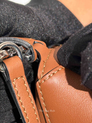 Loewe Tan Leather Mini Puzzle Bag