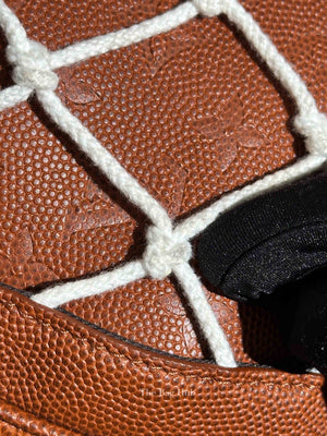 Louis Vuitton X NBA Ball Brown Grain Cowhide Monogram Embossed Keepall 55 Bag