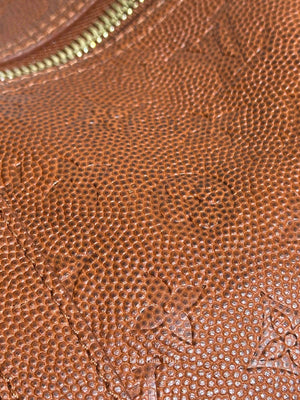 Louis Vuitton X NBA Ball Brown Grain Cowhide Monogram Embossed Keepall 55 Bag