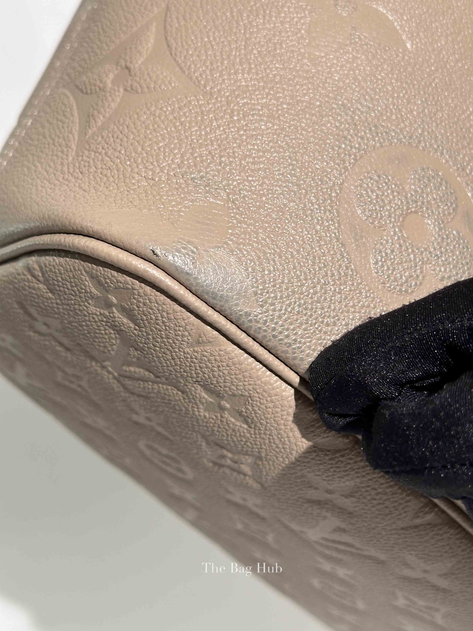 Louis Vuitton Turtledove Leather Empreinte Monogram Giant Neverfull MM Tote Bag