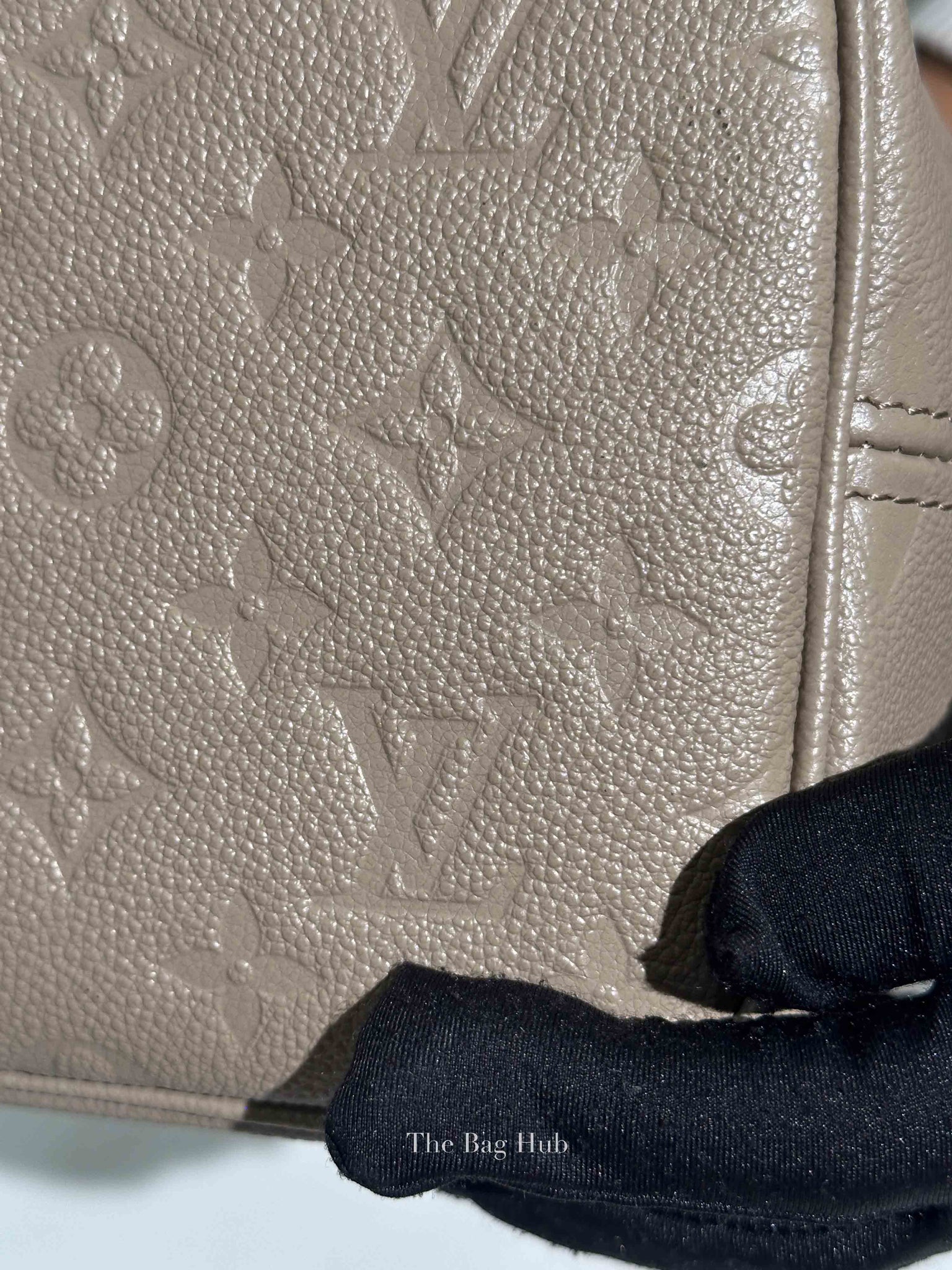 Louis Vuitton Turtledove Leather Empreinte Monogram Giant Neverfull MM Tote Bag