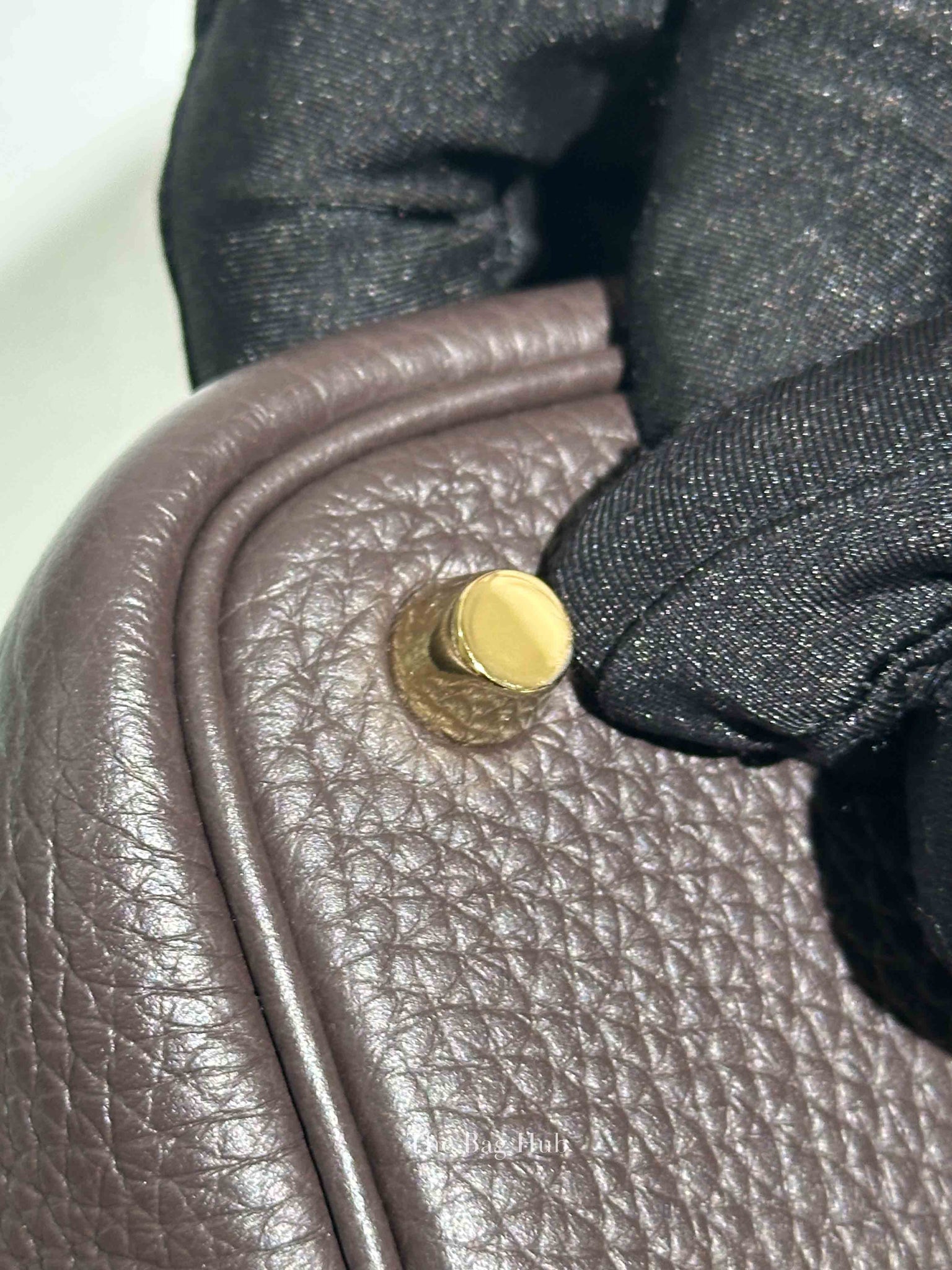 Hermes Ebene Taurillon Clemence Leather Picotin Lock Bag