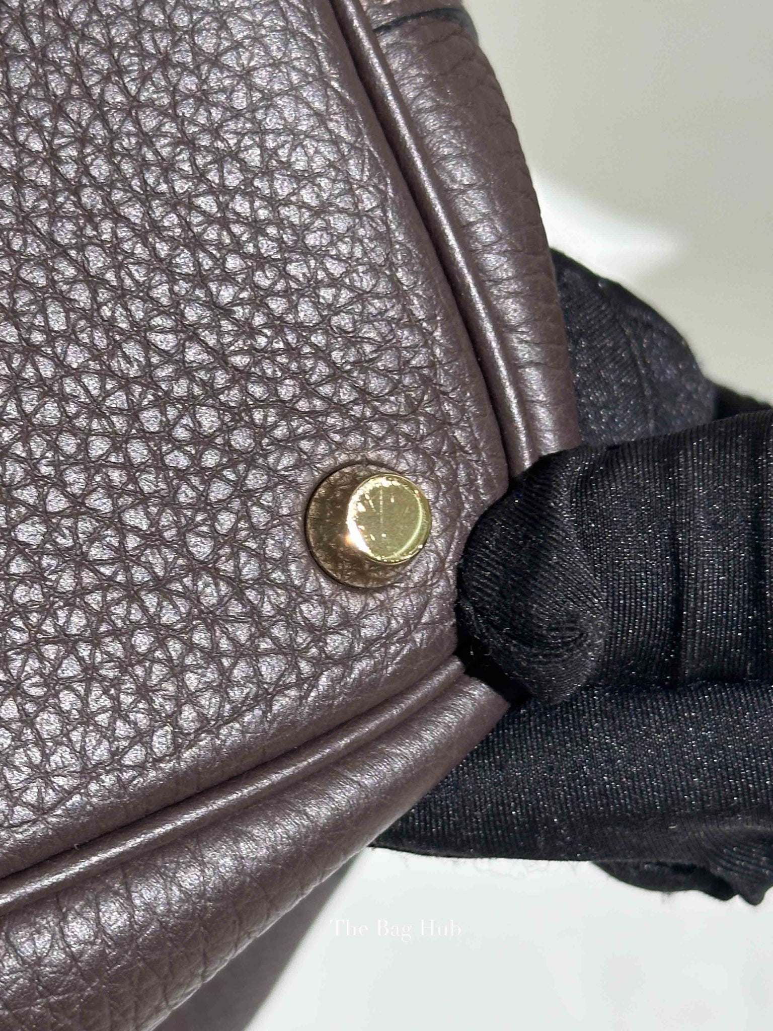 Hermes Ebene Taurillon Clemence Leather Picotin Lock Bag