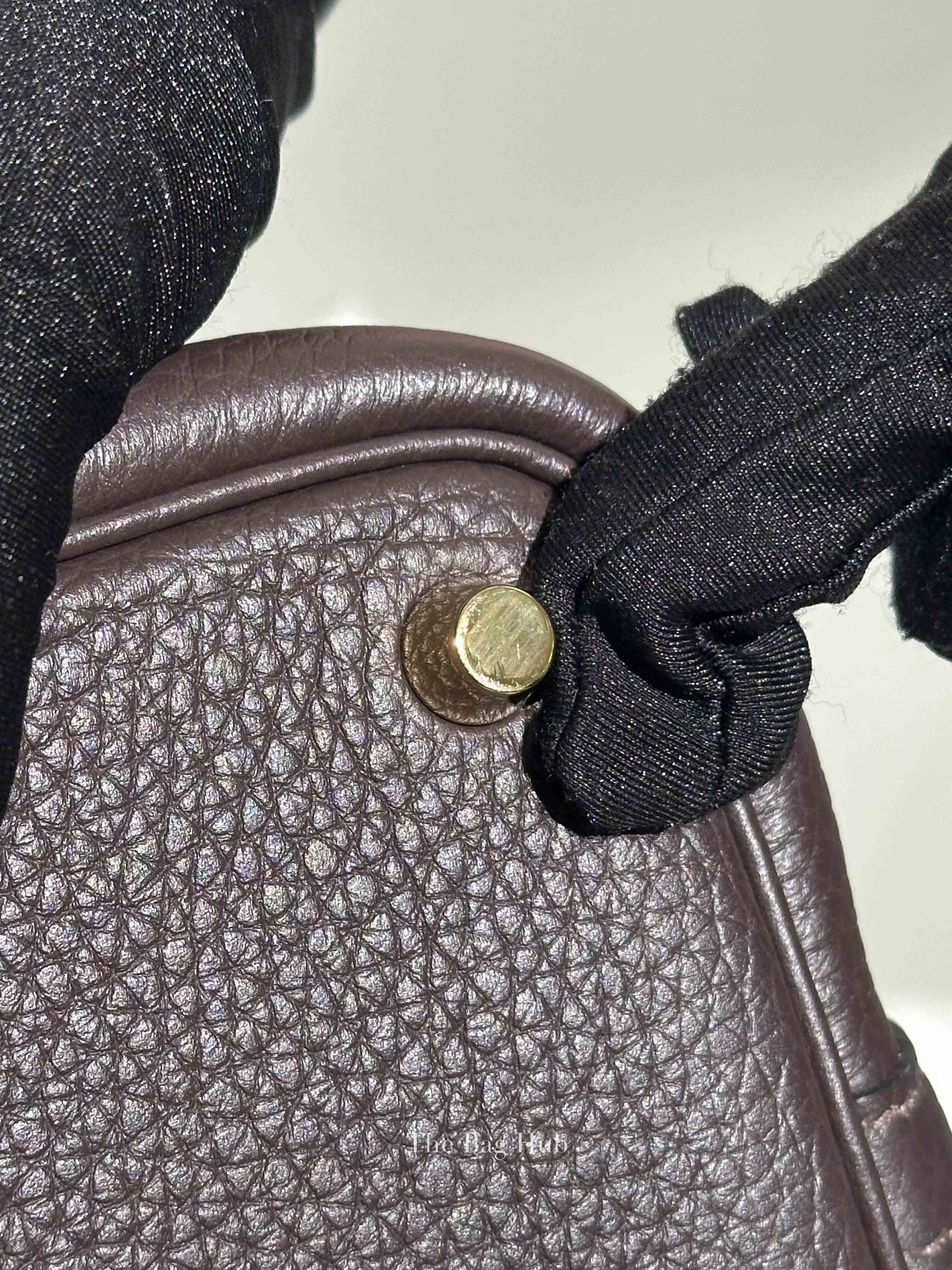 Hermes Ebene Taurillon Clemence Leather Picotin Lock Bag