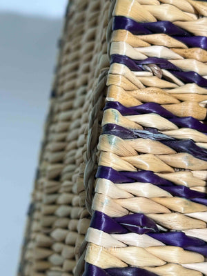 Loewe Tan/Natural Raffia Paula's Ibiza Reed Square Basket Tote Bag