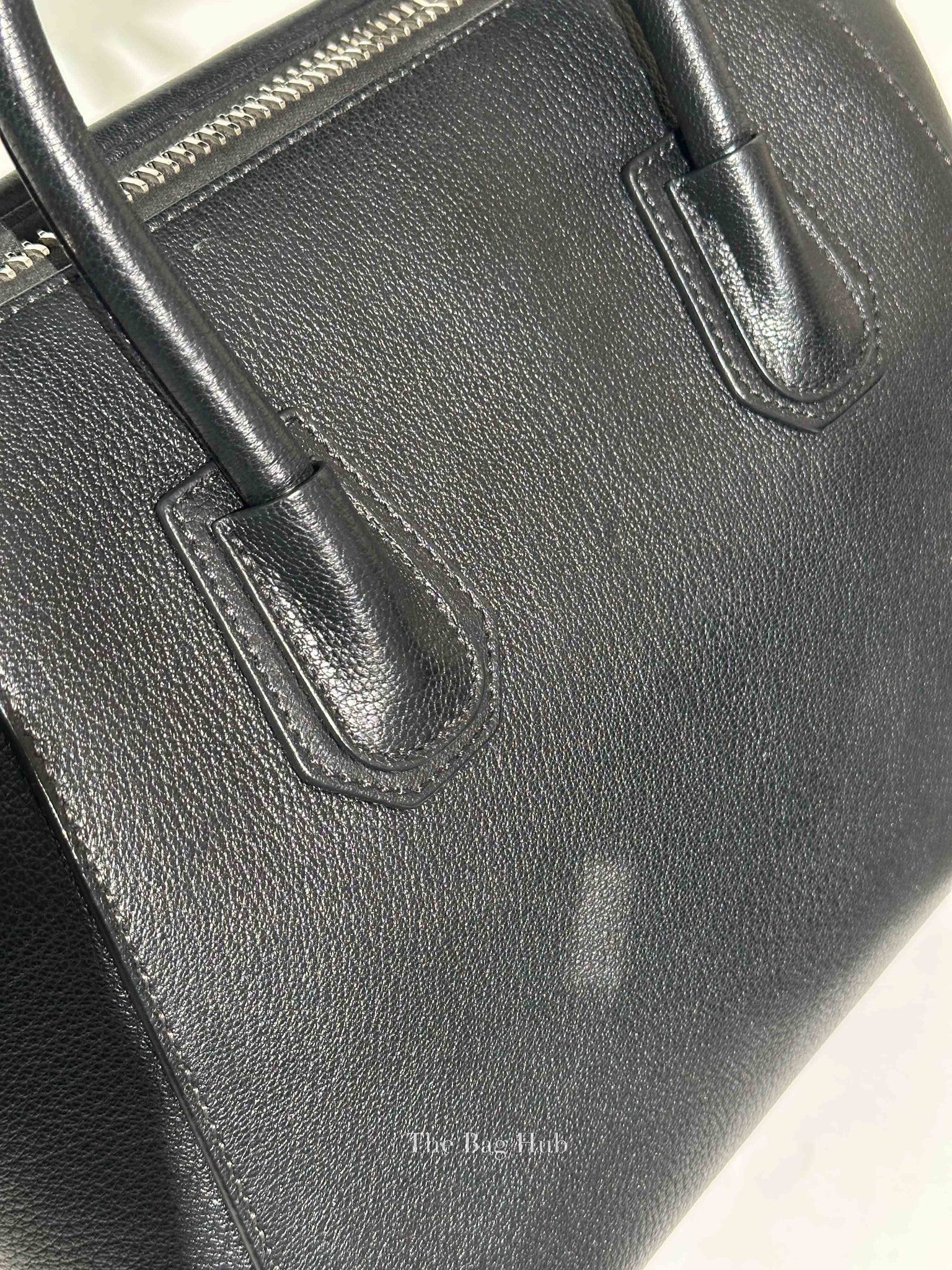 Givenchy Black Grained Leather Small Antigona Bag