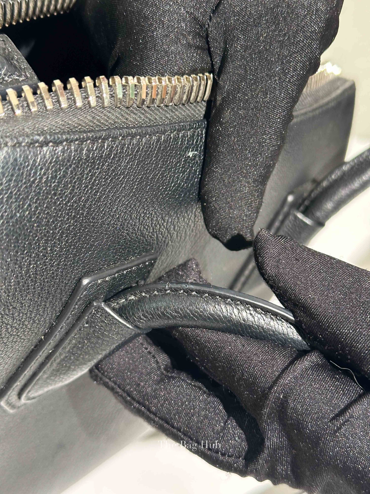 Givenchy Black Grained Leather Small Antigona Bag
