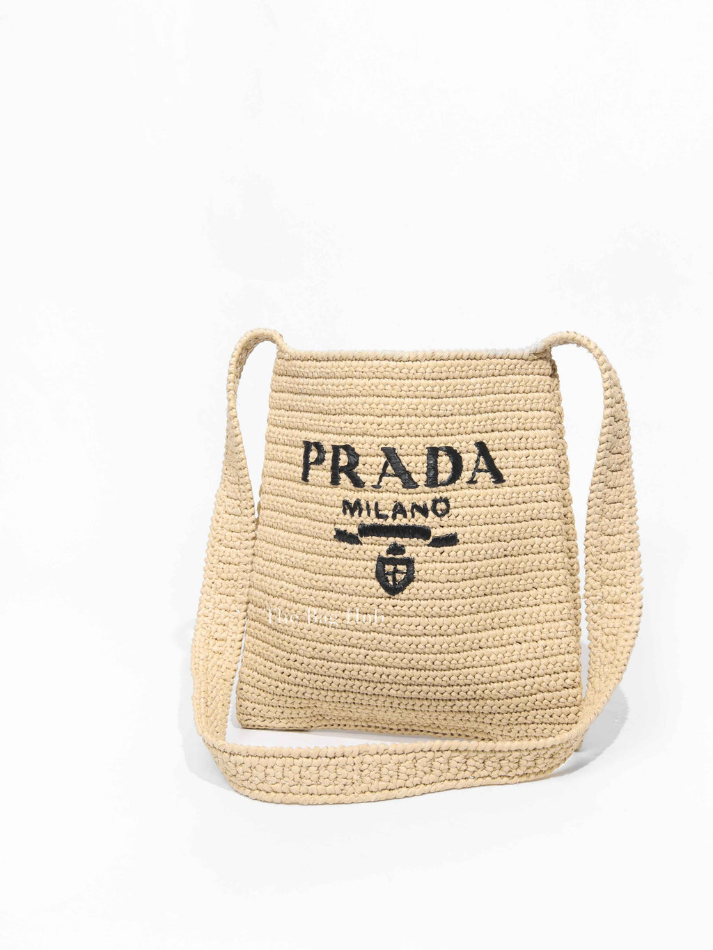 Prada Natural Raffia Shoulder Bag