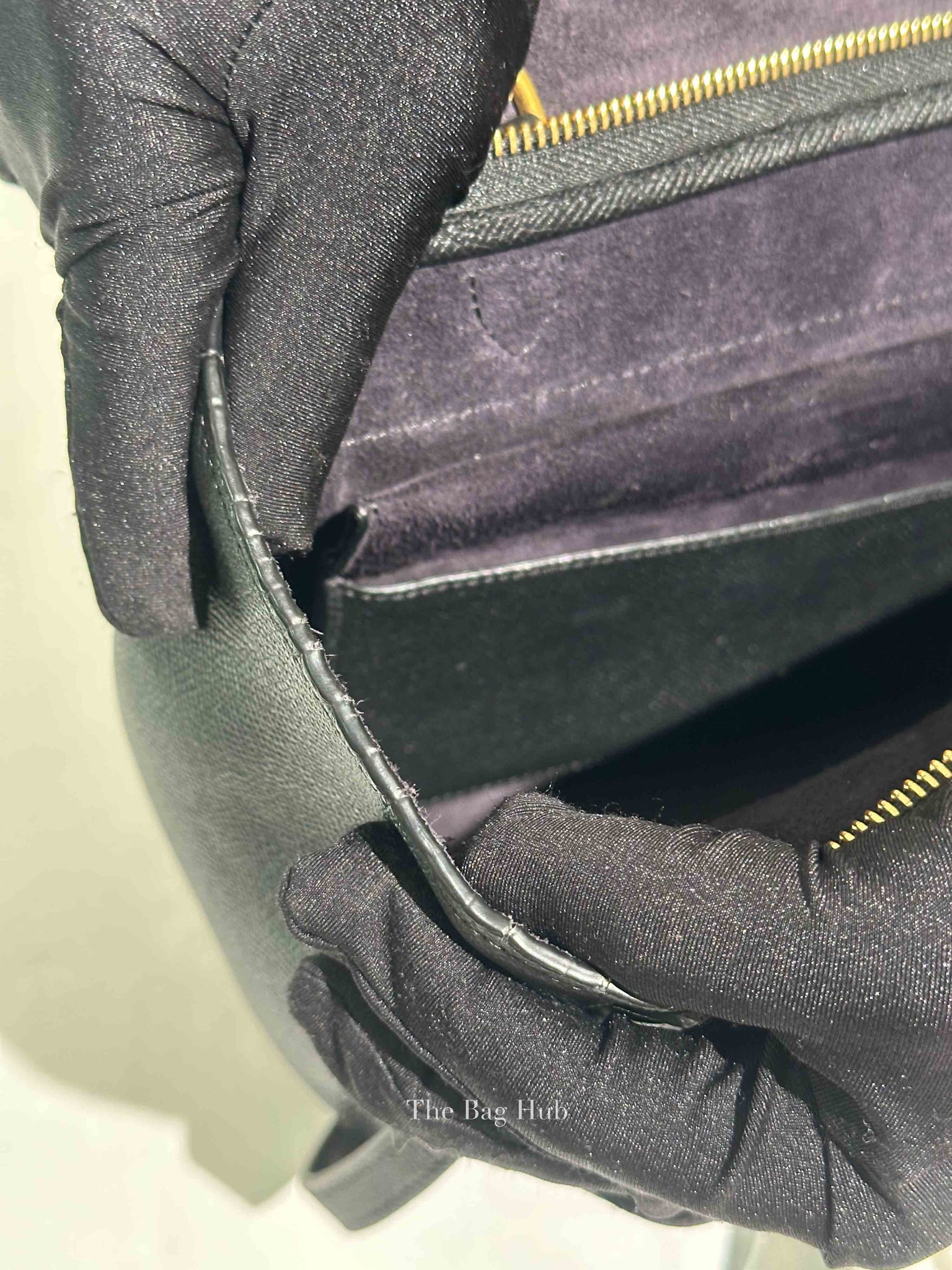 Celine Black Grained Calfskin Leather Micro Belt Bag