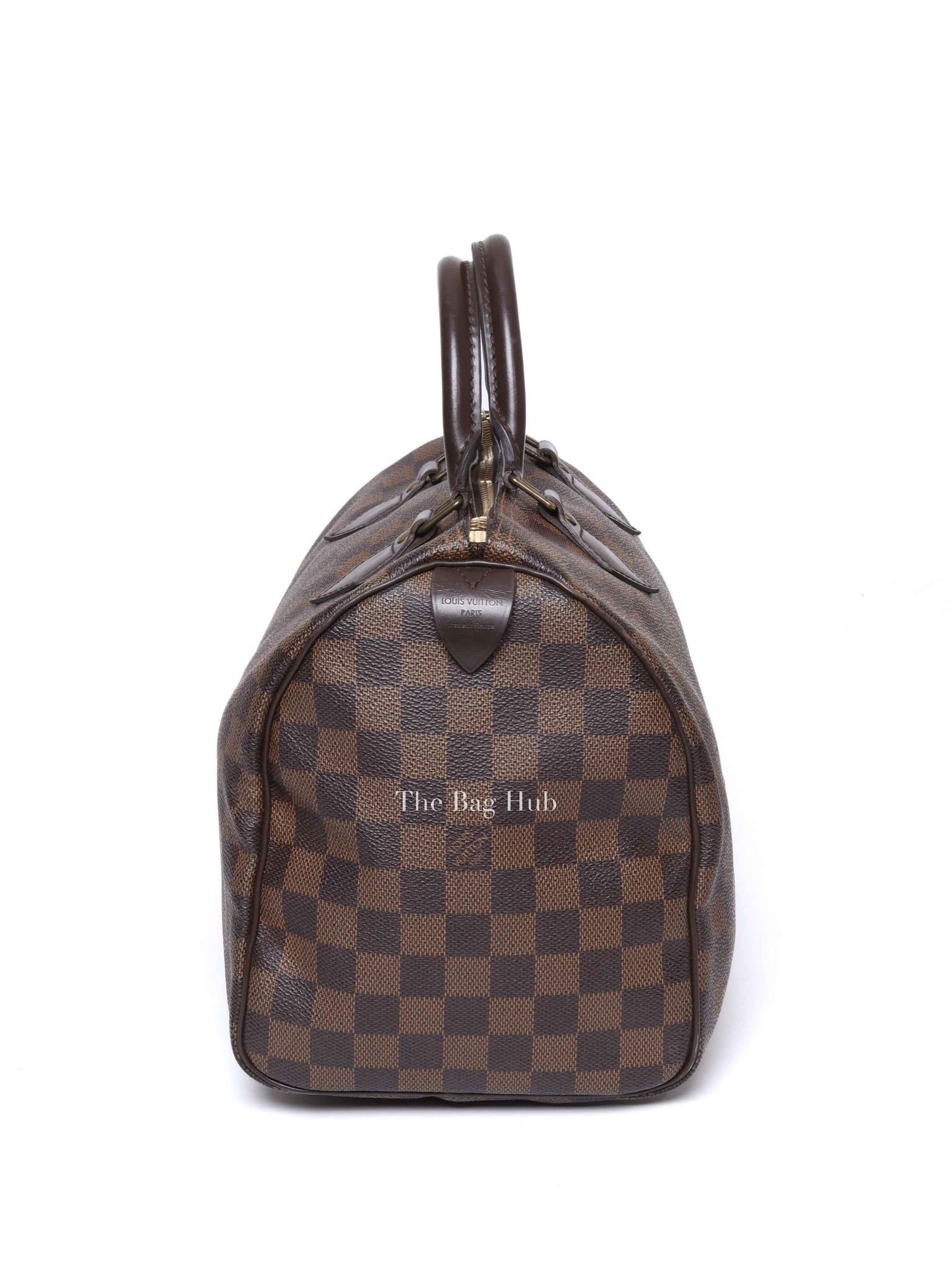 Louis Vuitton Damier Ebene Canvas Speedy 30 Handbag