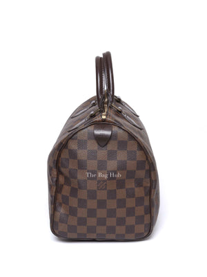 Louis Vuitton Damier Ebene Canvas Speedy 30 Handbag