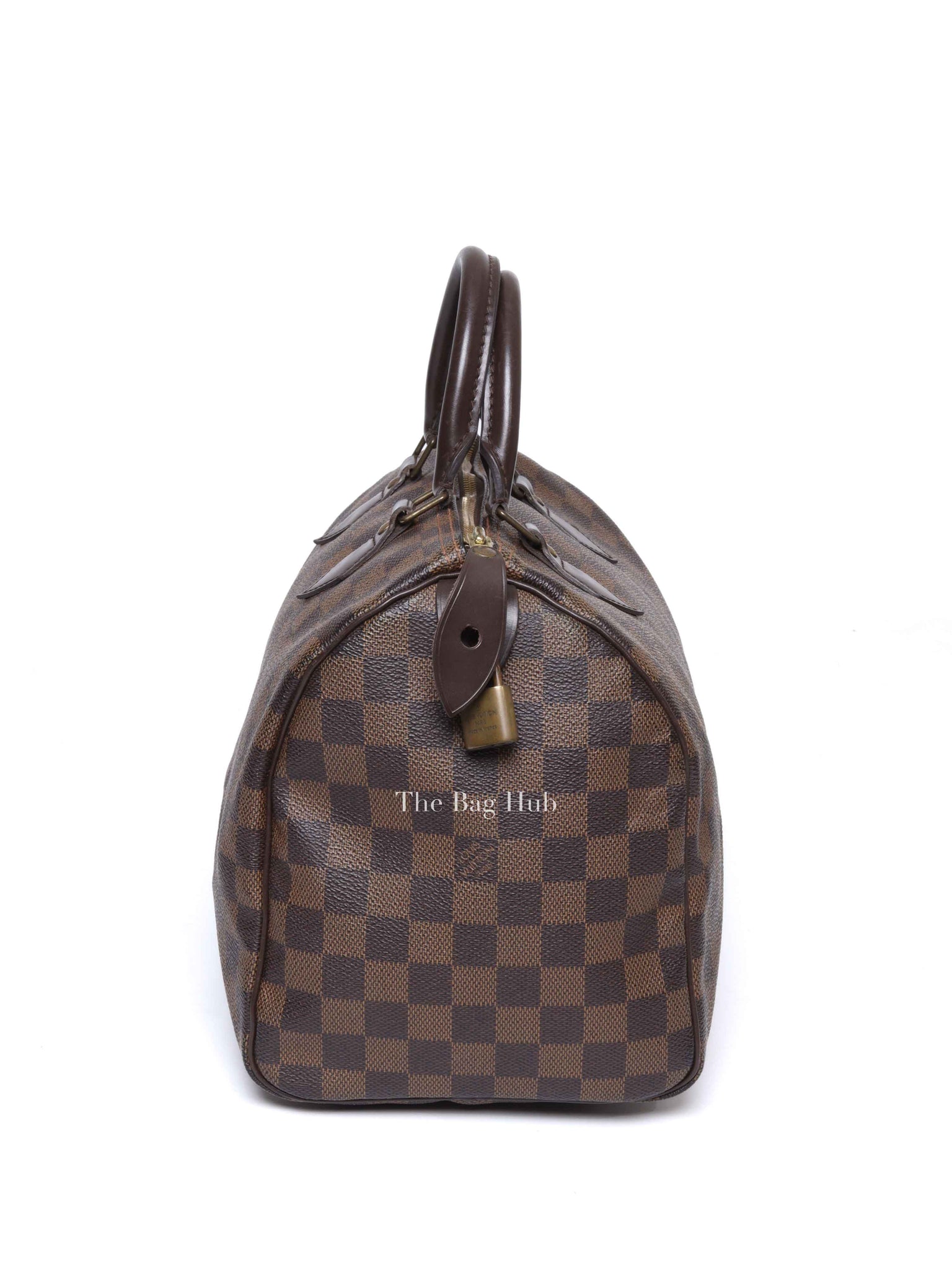 Louis Vuitton Damier Ebene Canvas Speedy 30 Handbag