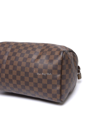 Louis Vuitton Damier Ebene Canvas Speedy 30 Handbag