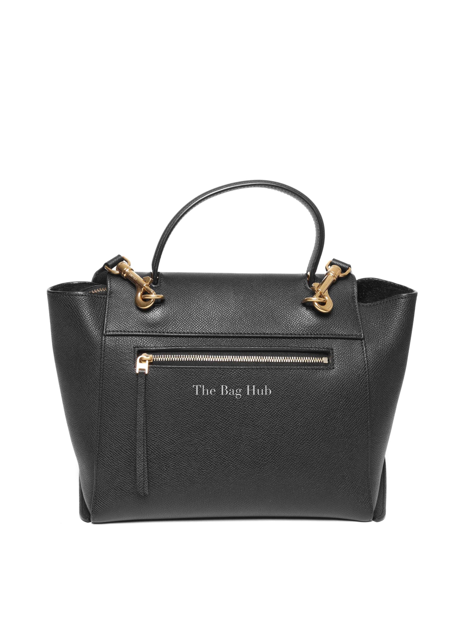 Celine Black Grained Calfskin Leather Micro Belt Bag