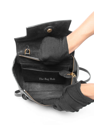 Celine Black Grained Calfskin Leather Micro Belt Bag