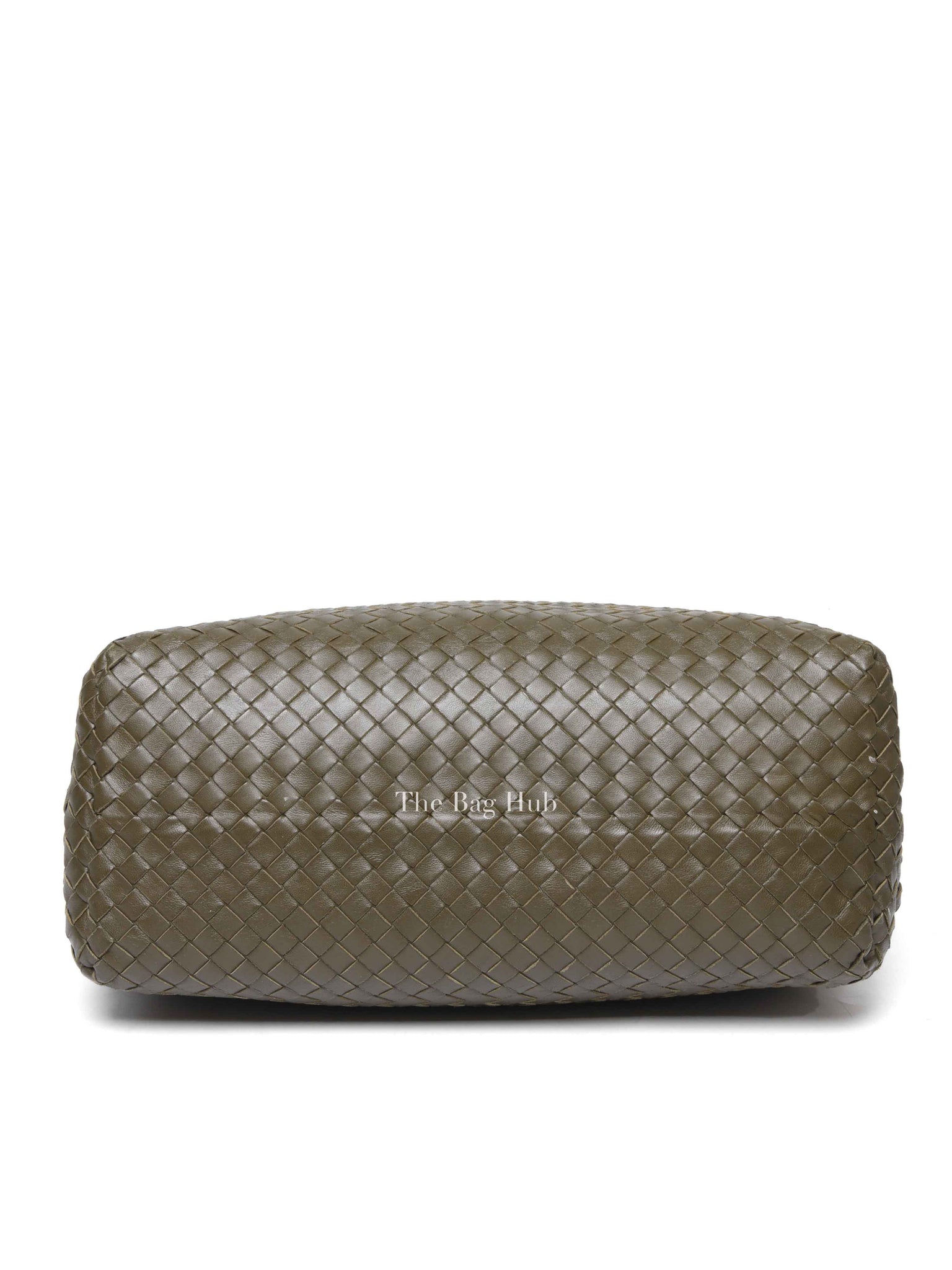 Bottega Veneta Green Intrecciato Leather Chain Tote Bag