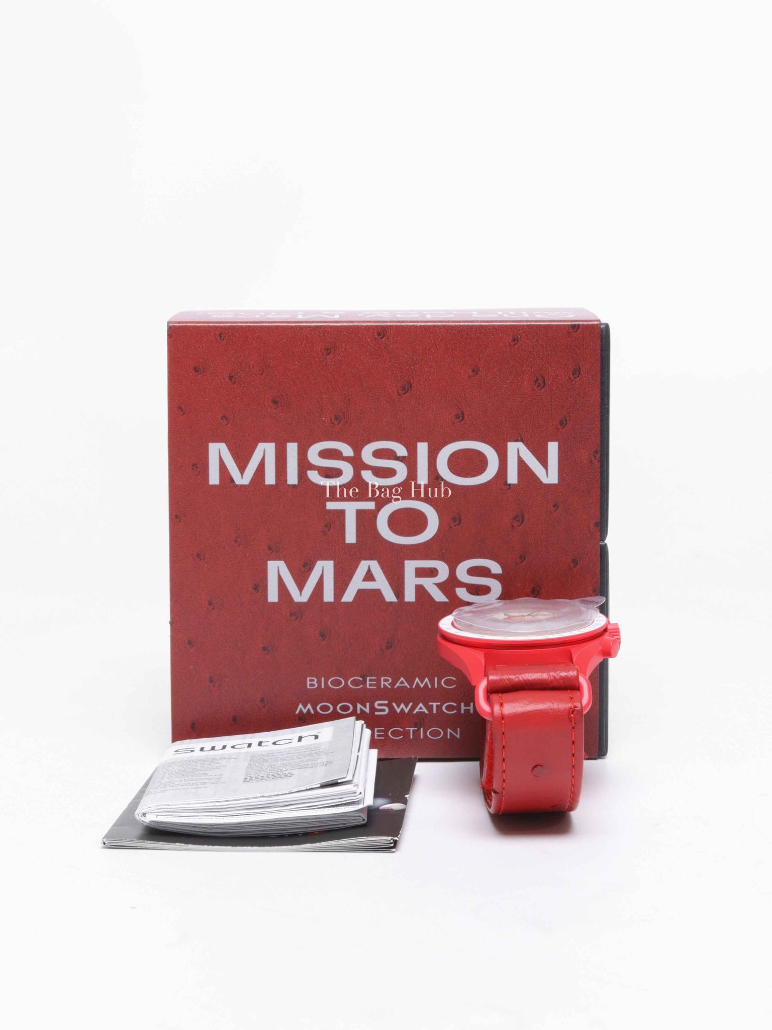 Omega x Swatch Mission to Mars Speedmaster Ostrich Strap