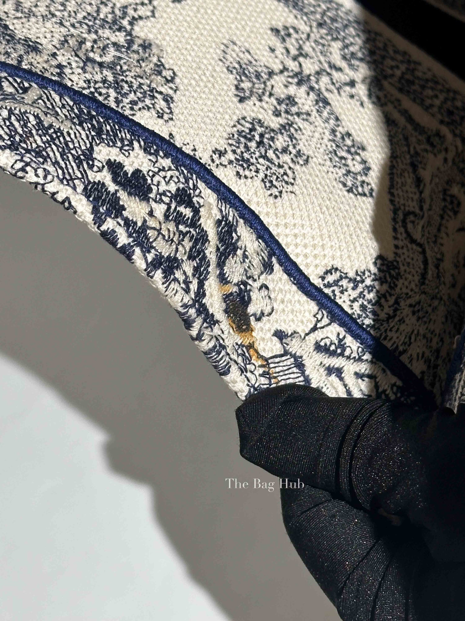 Dior Blue Canvas Embroidered Large Dioriviera Toile De Jouy Book Tote
