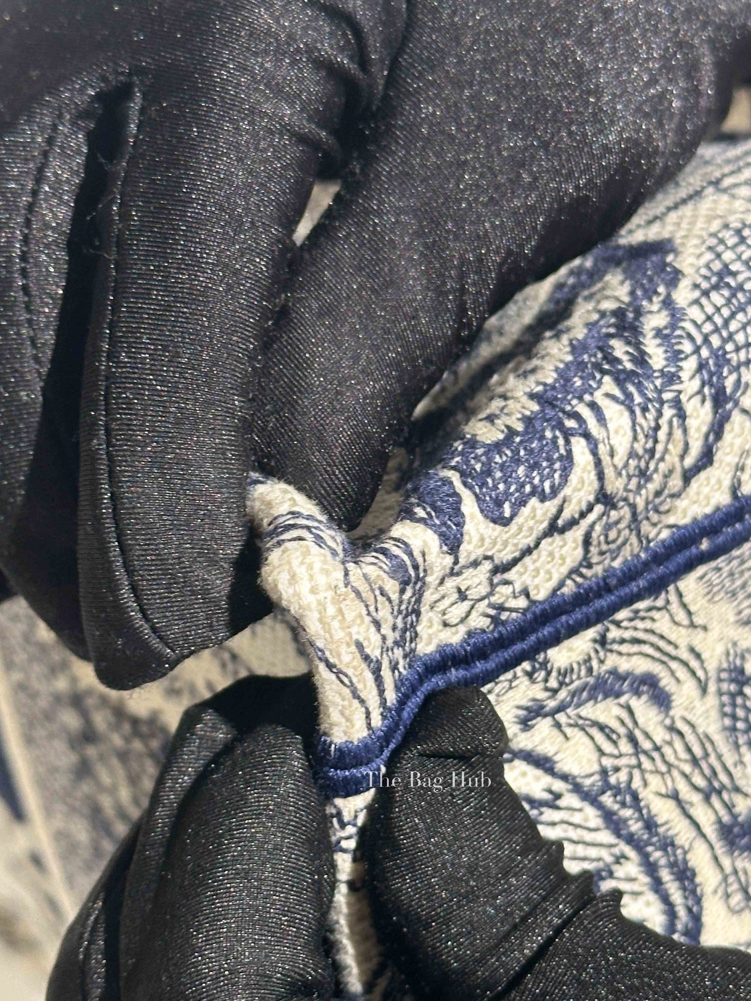 Dior Blue Canvas Embroidered Large Dioriviera Toile De Jouy Book Tote