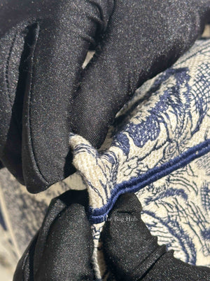 Dior Blue Canvas Embroidered Large Dioriviera Toile De Jouy Book Tote