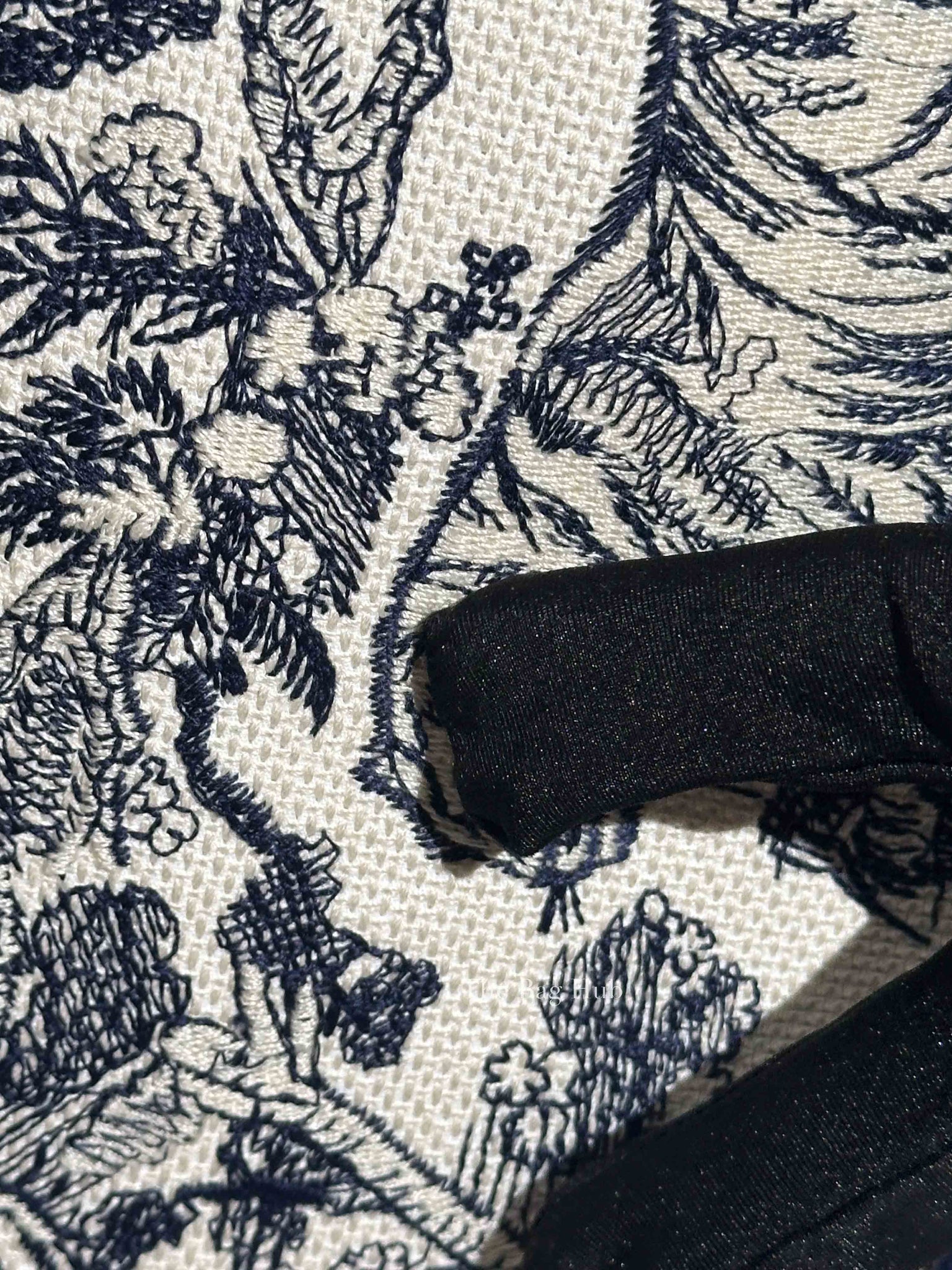 Dior Blue Canvas Embroidered Large Dioriviera Toile De Jouy Book Tote