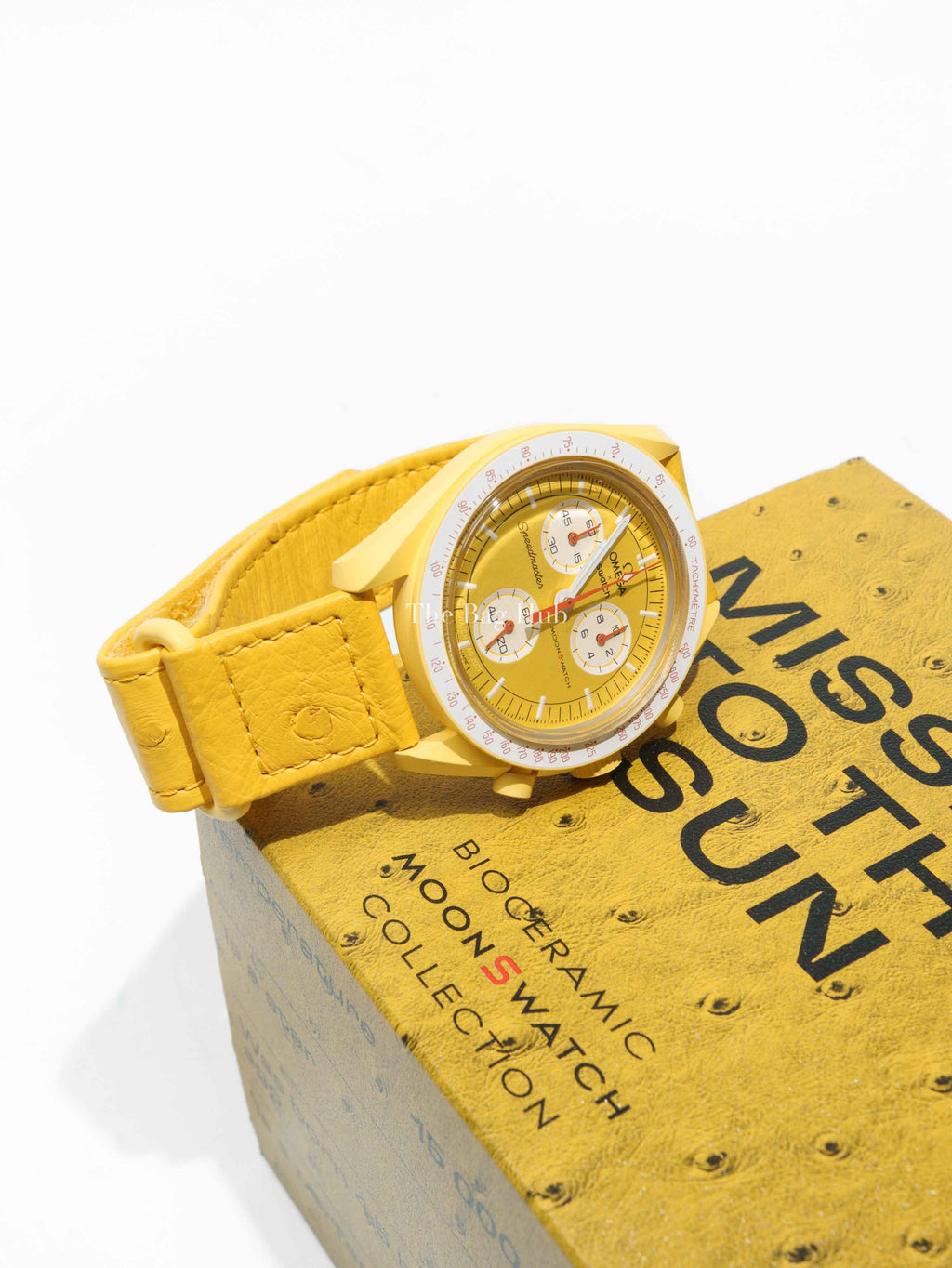 Omega x Swatch Mission to Sun Speedmaster Ostrich Strap