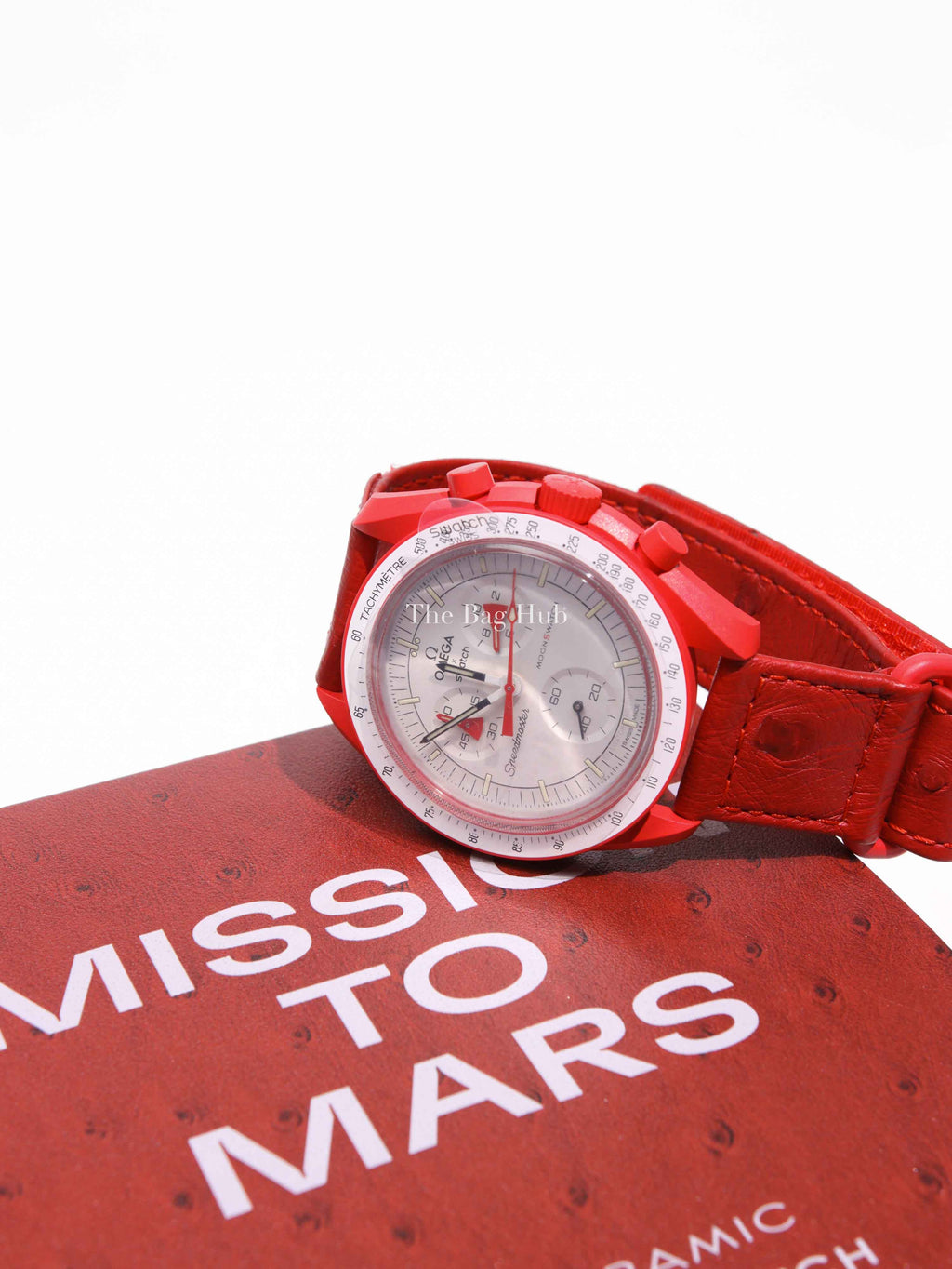 Omega x Swatch Mission to Mars Speedmaster Ostrich Strap