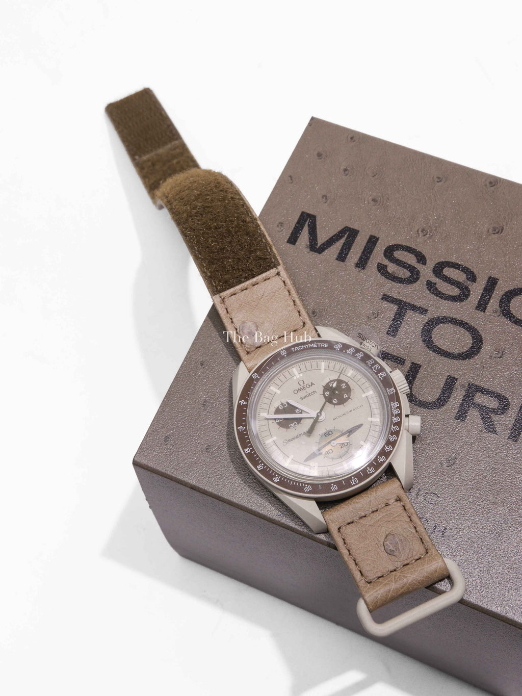 Omega x Swatch Mission to Saturn Speedmaster Ostrich Strap