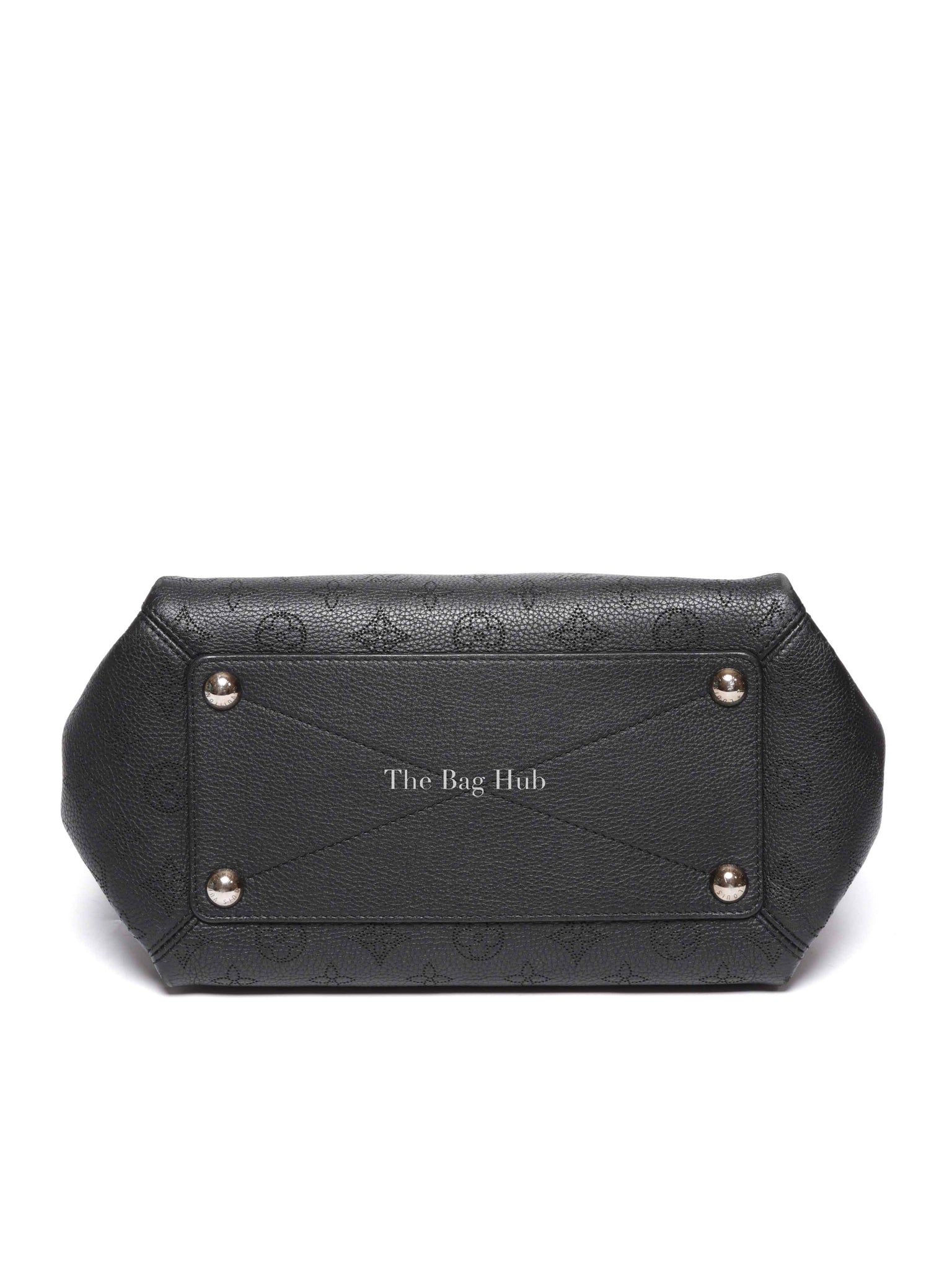 Louis Vuitton Black Monogram Mahina Leather Babylone PM Bag