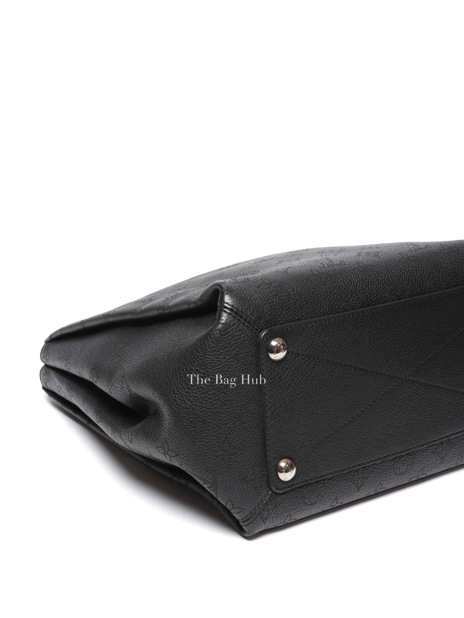 Louis Vuitton Black Monogram Mahina Leather Babylone PM Bag