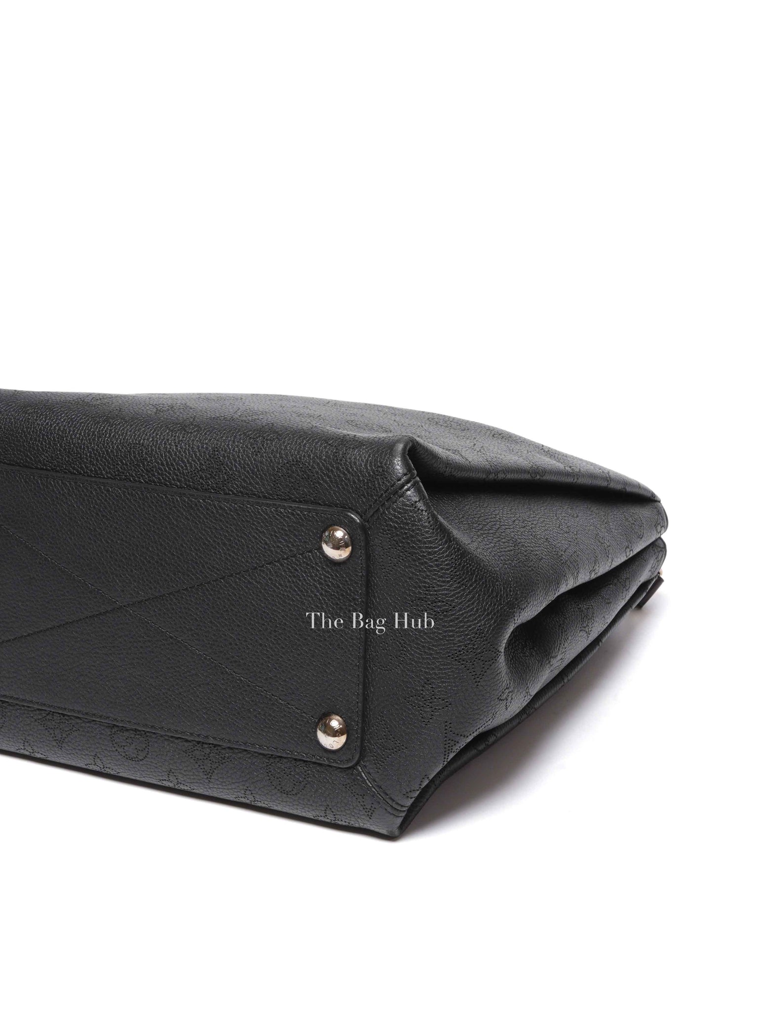 Louis Vuitton Black Monogram Mahina Leather Babylone PM Bag