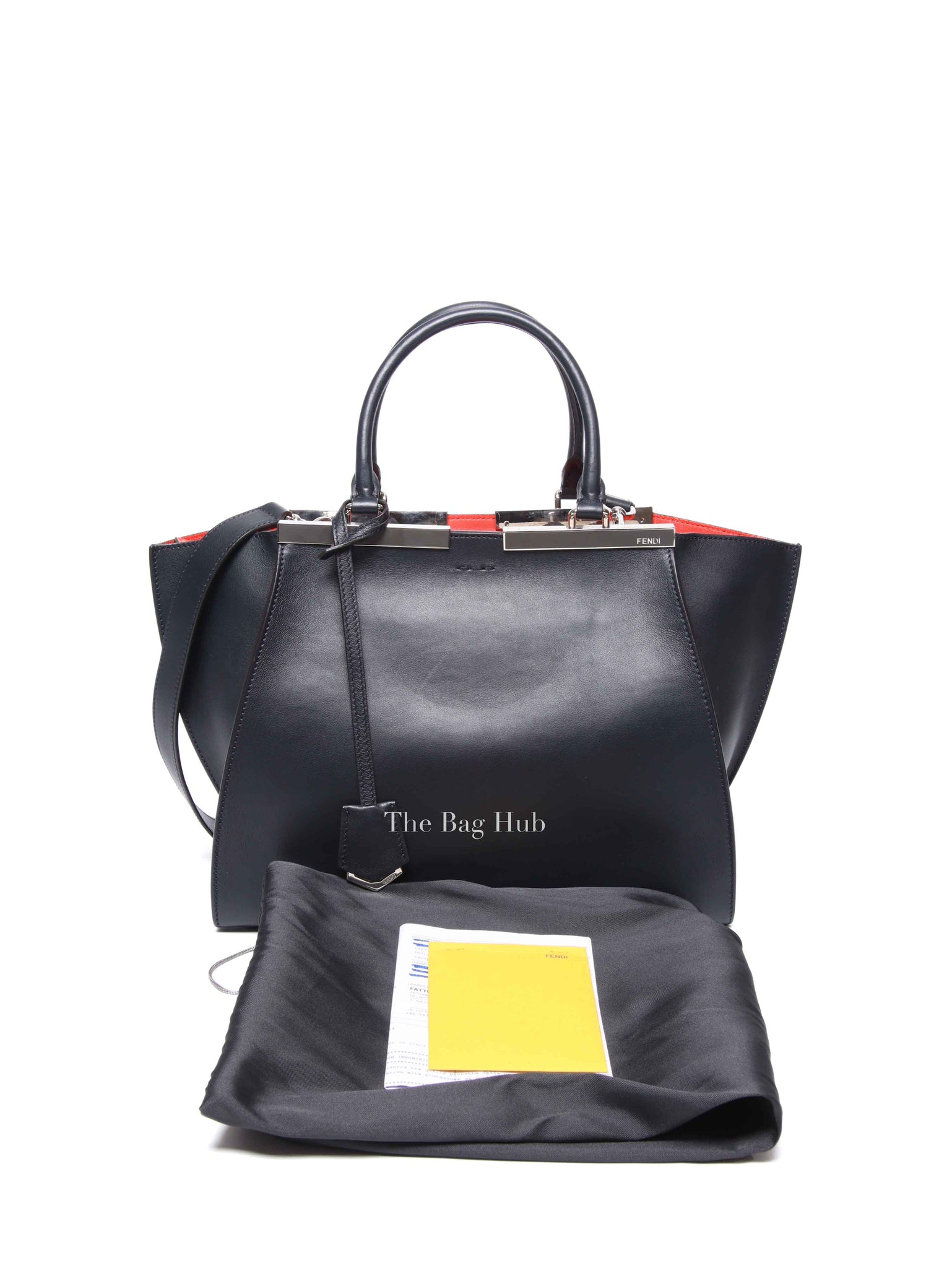 Fendi Black Leather 3Jours Tote Bag