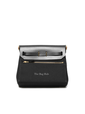 Hermes Noir Swift Canvas Herbag Zip 20 GHW