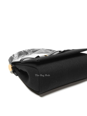 Hermes Noir Swift Canvas Herbag Zip 20 GHW