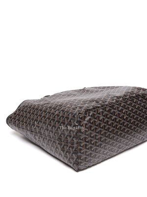 Goyard Black Goyardine Saint Louis GM Tote Bag