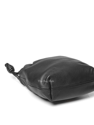 Loewe Mellow Black Nappa Donut Chain Mini Flamenco Knot Clutch Bag